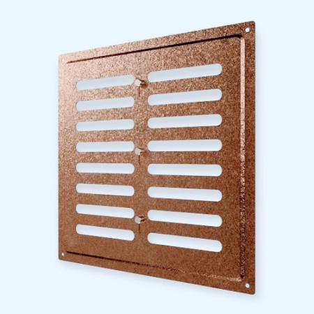 2525MER Antique copper ERA Решетка вентиляционная MER регулируемая 250х250 окраш.сталь Antique copper ERA